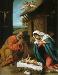 La Sacra Famiglia, testimonianza classica di famiglia non proprio tradizionale (nonché di fecondazione eterologa praticata già dai tempi antichi).